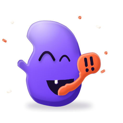 LINGOOF'un mor maskotu Goof